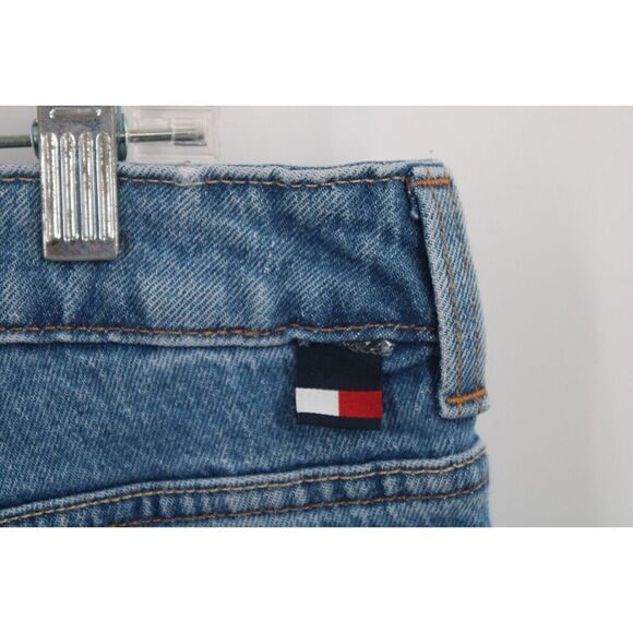 TOMMY JEANS SIZE 14 MOM JEAN DENIM BLUE NWT - Picture 8 of 11